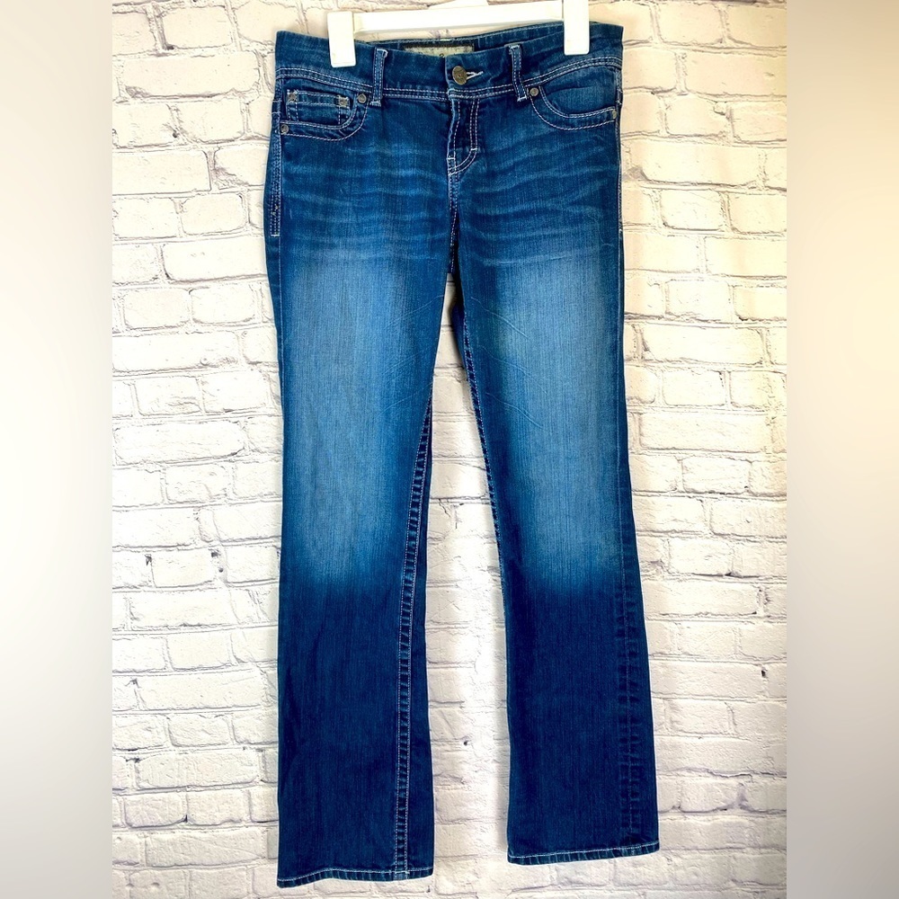 BKE Women’s Payton Bootcut Jeans size 28 Long Size 6 Dark Wash Tall Flare Jeans